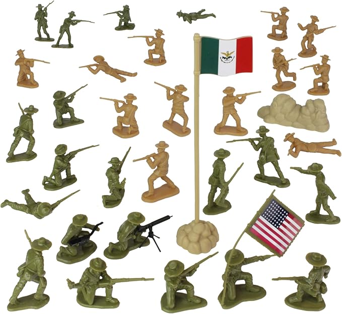 BMC Border Wars US Army vs. Mexican Villistas - 34pc Soldier Figures