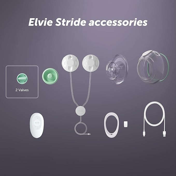Elvie Stride Breast Pump Valves | 3 Pack | Leak Proof, Dishwasher Safe, Food Grade Silicone BPA Free | Breast Pumps and Breast Feeding Essentials