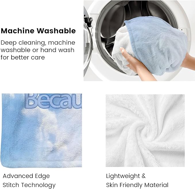 Custom Blanket Bible Verse Blanket with Inspirational Thoughts and Prayers Religious Throw Blanket Soft Lightweight Cozy Plush Warm Blankets for Women Men Christmas Birthday Christian Gifts