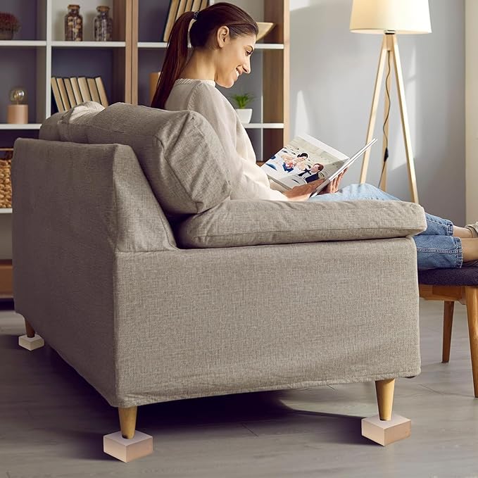 4 Pcs Basswood Carving Blocks, 4 x 4 x 2 inch Whittling Bass Wood Blocks Kit, Carving Soft Wooden Block for Beginners and Professional Artists DIY Wood Carving Crafts