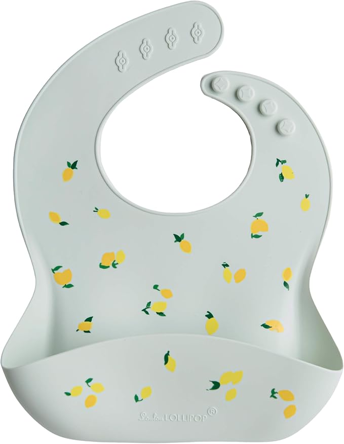 Loulou Lollipop Soft, Waterproof Silicone Feeding Bib for Babies and Toddlers