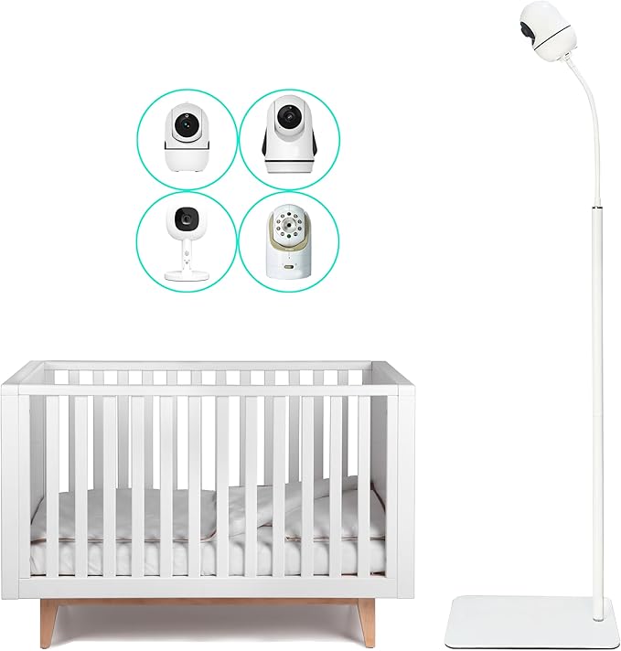 GUCHO Baby Monitor Mount Floor Stand Holder Compatible with Hellobaby HB6550/HB65/HB6339/HB40/HB6081/HB66/HB6351,Infant Optics DXR-8/8 Pro,Nanit,OKAIDI,Universal Flex Stand Baby Camera Mount