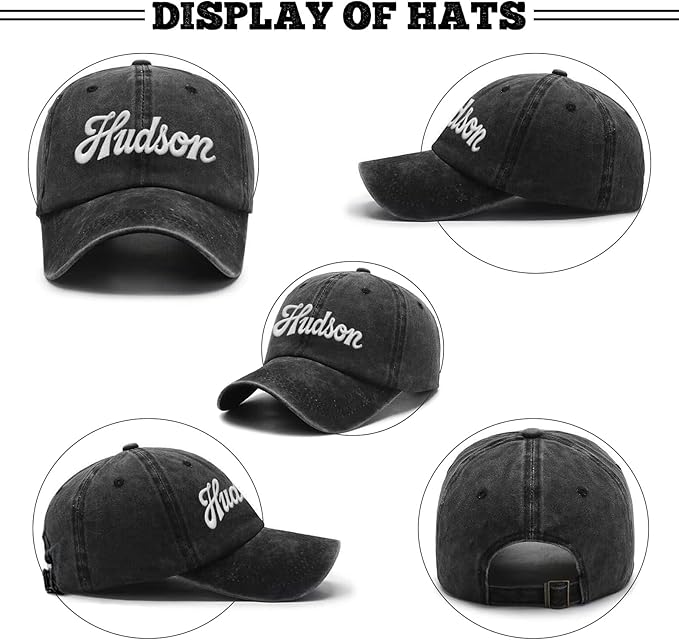 Custom Name Toddler Baseball Cap, Personalized Boys Girls Cotton Embroidered Hat, Trucker Hat for Kids Adults