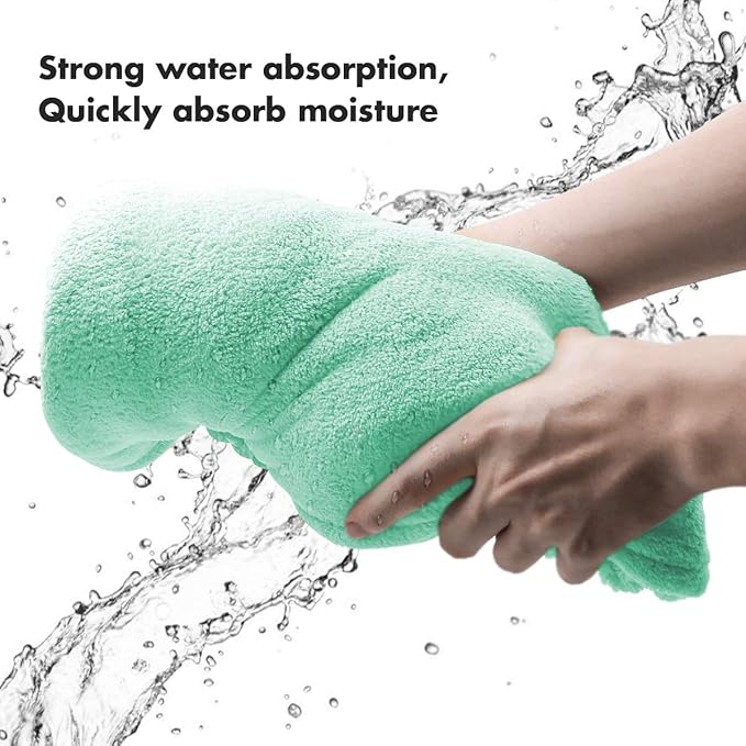 ROMASA Toddler Hooded Bath Towel Ultra Soft Towel Highly Absorbent Bathrobe Blanket for Boys Girls- 27.5" x 55"(Green Shark-Shape)