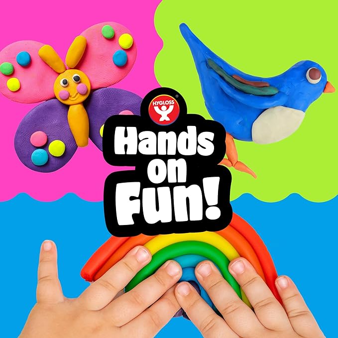 Hygloss Play Modeling Dough for Kids – Safe & Non-Toxic Sensory Dough for Arts and Crafts – 1 lb Tub – Play Clay for Toddler Activities, Preschool Classroom Must-Haves – Blue Color, Unscented