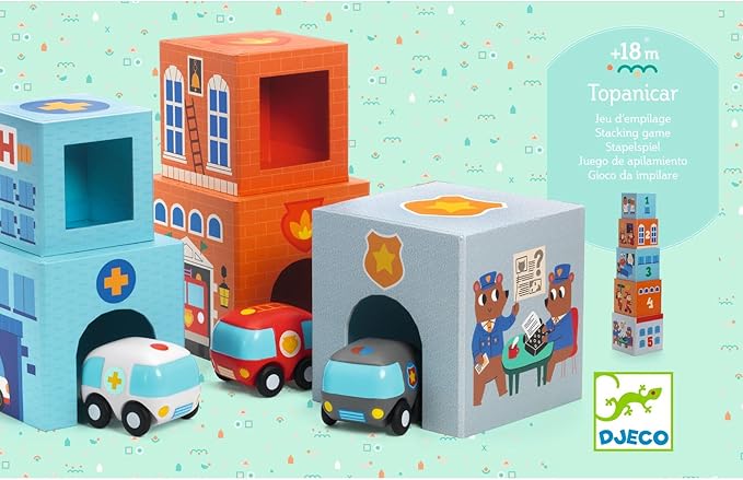 DJECO Blocks&Towers TopaniCar