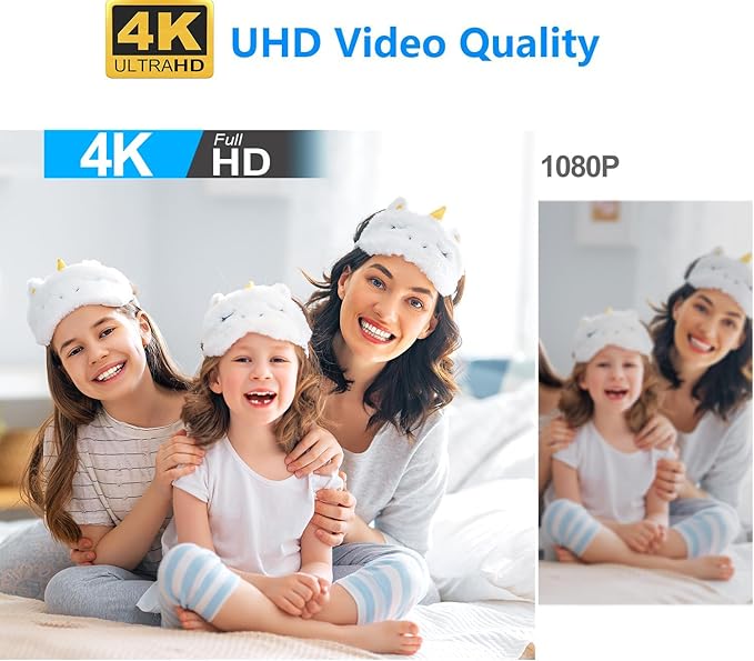 【Free 64G】 Smallest Wireless WiFi Camera,Portable Battery Camera,HD4K Baby Monitor with Video Recording Live Feed Night Vision,Motion Detection,Cloud Storage for Security with iOS Android APP