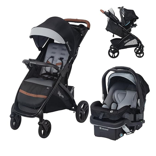 Baby Trend Tango PRO Travel System with Secure-Lift Infant Car Seat, Dash Black