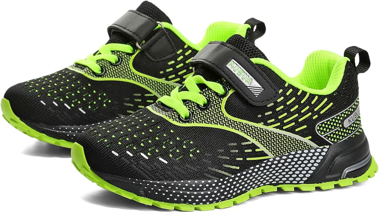 KUBUA Kids Sneakers for Boys Girls Running Tennis Shoes Lightweight Breathable Sport Athletic