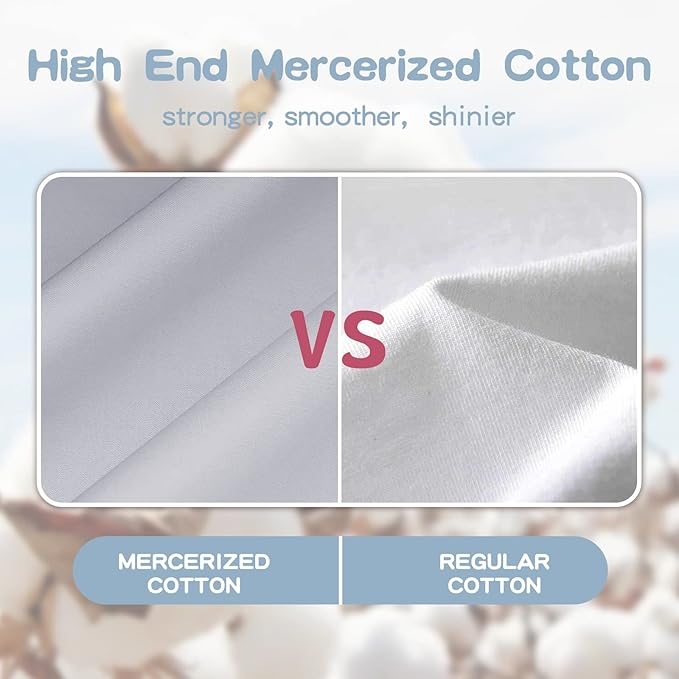 Organic Cotton Toddler Pillowcase 2 Pack, 14 x 20 Travel Pillow Case Cover for Babies, Kids, Boys and Girls, Soft and Breathable Small Pillow Cases with Envelope Closure, Light Grey