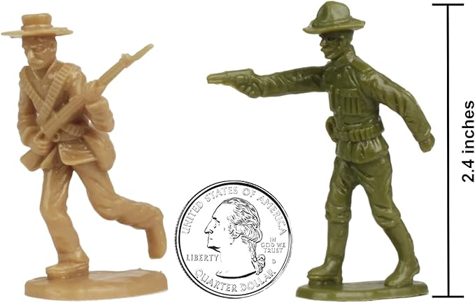 BMC Border Wars US Army vs. Mexican Villistas - 34pc Soldier Figures