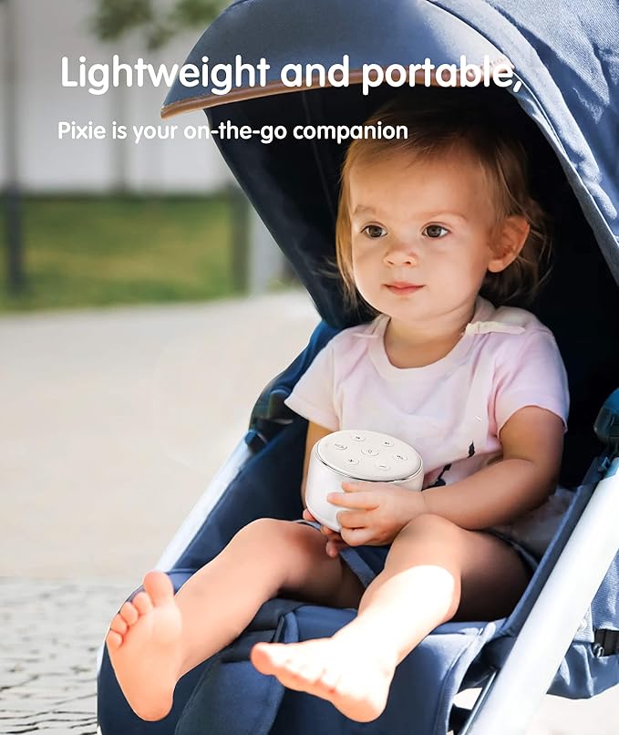 FamiSym White Noise Sound Machine Baby for Sleeping with Night Light – 34 Soothing Sounds, Rechargeable White Noise Machine for Kids Adults, Portable Lullaby Sleep Machine Baby Soother Home Travel