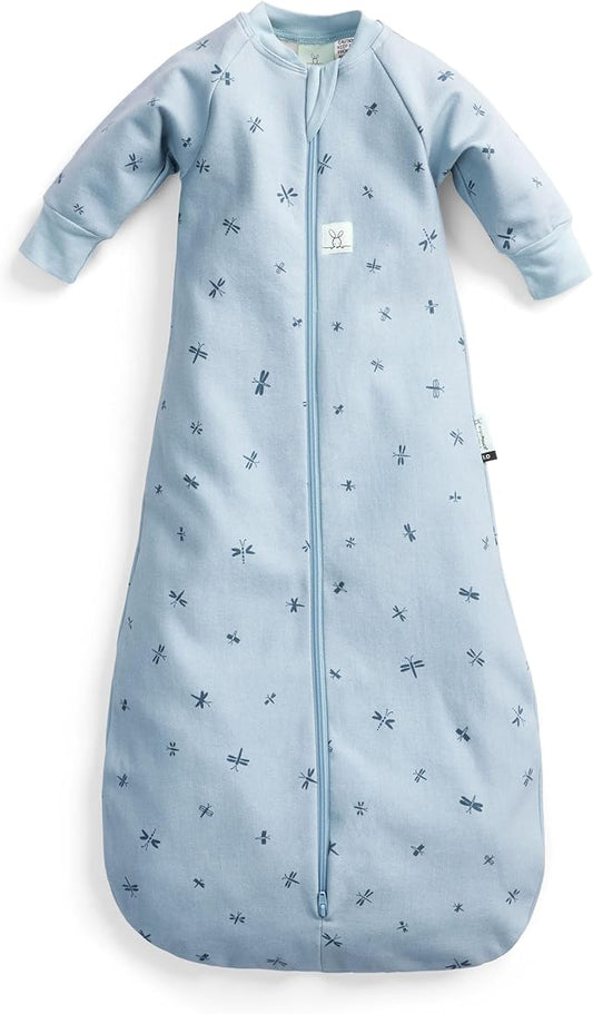 ergoPouch Jersey Sleeping Bag 1.0 TOG – Arms-Out Baby Sleep Sack, Ideal Transition from Swaddling, Slim Fit Keeps Baby Secure & Comfortable, Soft Breathable Fabric (8-24 Months, Dragonflies)