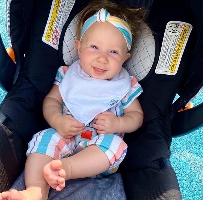 DiaperSquad's Baby Bibs for Drooling and Teething, Bibs for Boys, Baby Girl - Solid Cotton Baby Drool Bibs