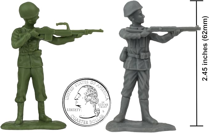 BMC WW2 D-Day Plastic Army Men - Invasion of Normandy 114pc Boxed Playset