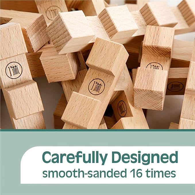Animal Camel Educational Wooden Building Blocks -Chinese Mortise and Tenon Assembled into Various Shapes,STEM Toy Gifts for Kid and classroom,DIY Building Toys for Ages 5+ and Adults-37 Pcs