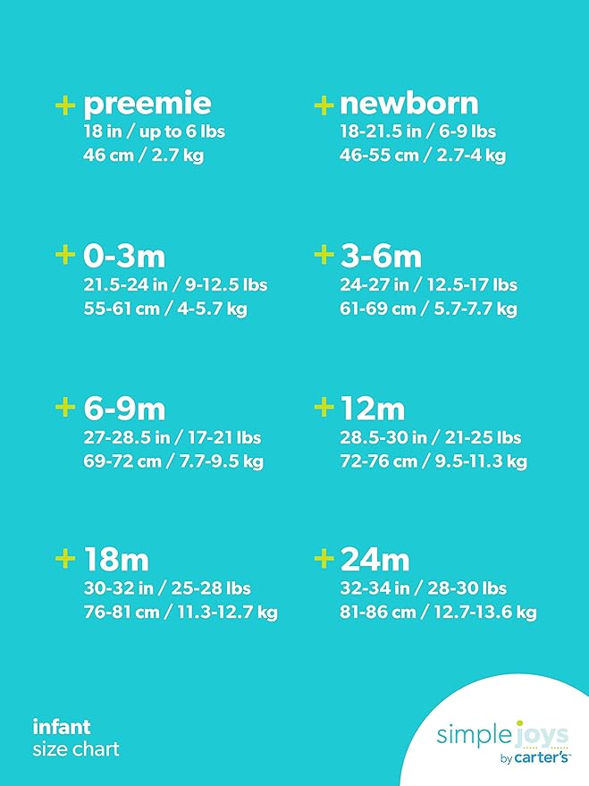 Simple Joys by Carter's unisex baby 2-pack 2-way Zip Textured Sleep and Play