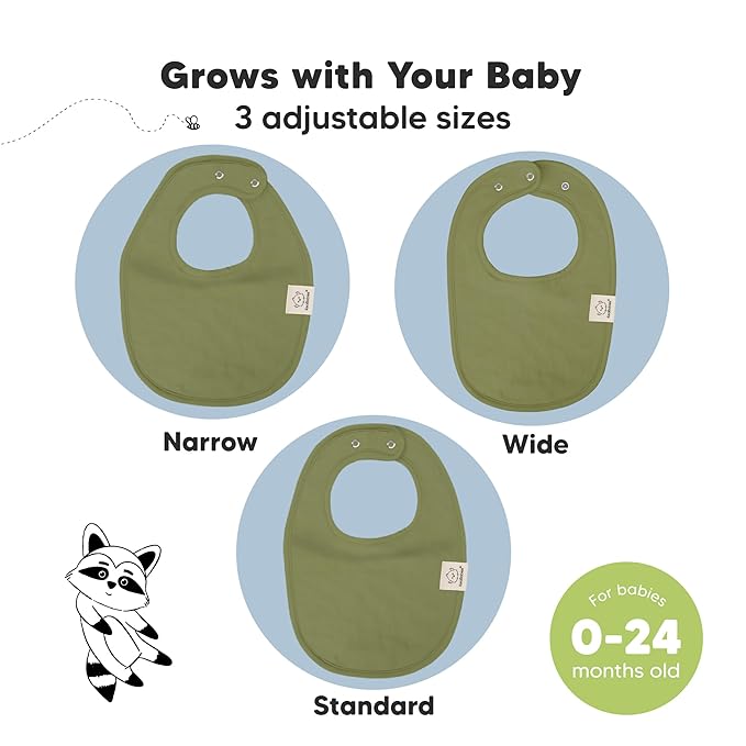 8-Pack Organic Baby Bibs for Boys, Girls - Soft Cotton Drooling and Teething Bibs for Baby Girl & Boy, Extra Absorbent, Easy To Clean & Put On for Toddler, Newborn, Infant 0-24 Months (Cruise)