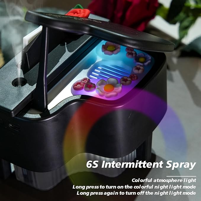 Portable Mini humidifie,350mL Cool Mist Humidifie,1200mAh Quiet for Home/Nursery/Office,Portable Mini Air Moisturizer,rechargeable mini humidifier (Purple)