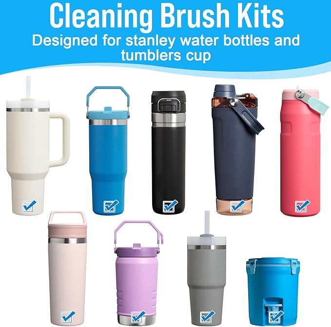 XANGNIER Water Bottle Cleaner Brush Set