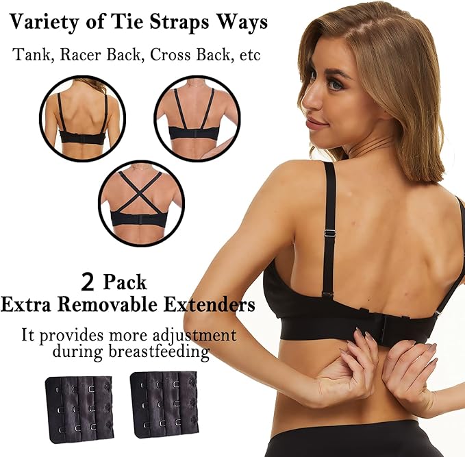 Pumping Bra Hands Free Pumping Bra and Nursing Bra Adjustable Wireless Comfortable Pump Bra Plus Size Fits Breast Pumps