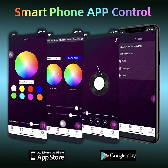 ODISTAR Hexagon Wall Light Panels (8 Pack)- Smart APP RGB Hexagonal LED Modular Lights with Remote Control,Music Sync Features for Gaming Rooms,Living Rooms, Bedrooms, DIY Enthusiasts and Gift Options