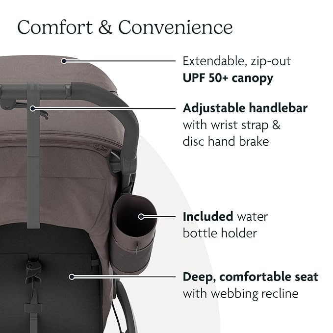 UPPAbaby Ridge Jogging Stroller/Durable Performance Jogger with Never-Flat Tires/Built for Walking, Running, Hiking/Water Bottle Holder and Basket Cover Included/Theo (Dark Taupe/Carbon Frame)