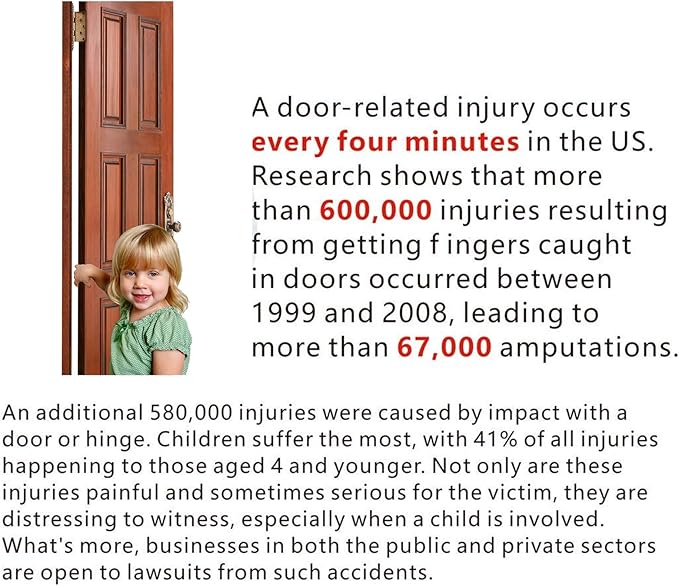 Door Pinch Guard Baby Proofing, Door Hinge Cover, Door Protector for Kids Finger Safety, Door Finger Pinch Guards Heavy Duty, Door jam Shield,JuneSisters 2