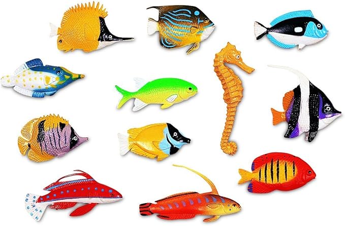 Learning Resources Fun Fish Counters - Set of 60, Ages 3+ Fishing Toys for Kids, Educational Counting and Sorting Toy, Animal Toys for Kids