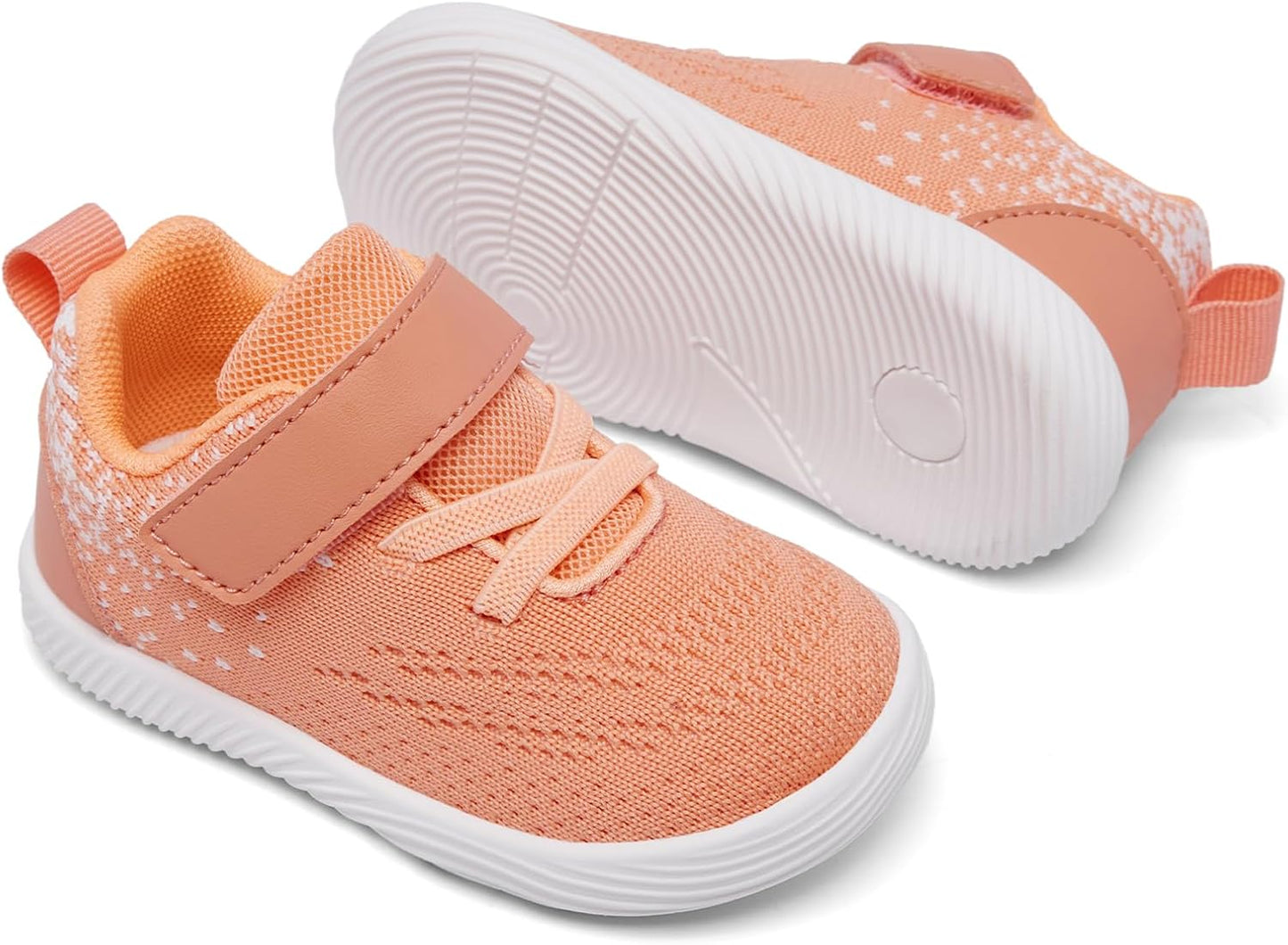 MORENDL Toddler Sneakers Baby Boys & Girls Barefoot Shoes Lightweight Breathable Walking Running Tennis Athletic Sport Shoes