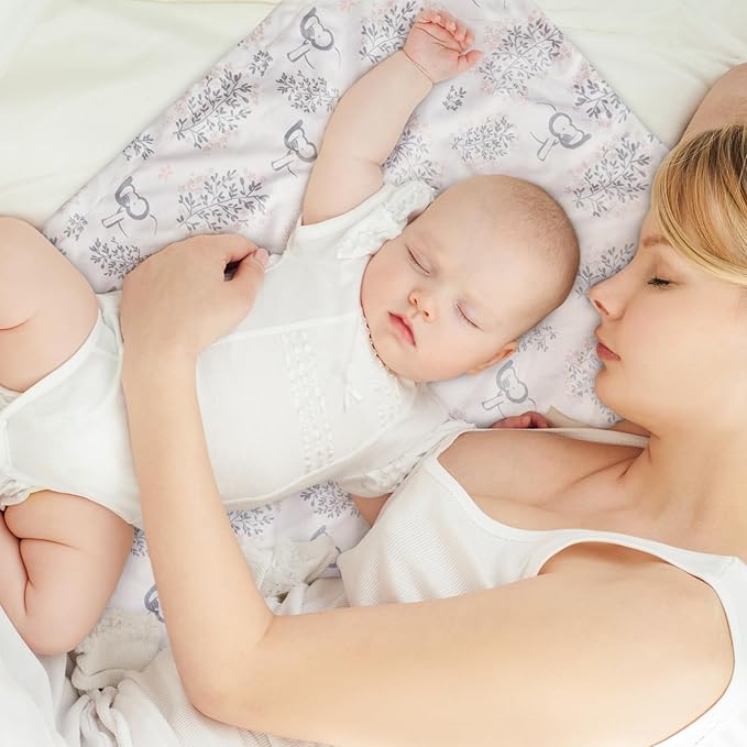 Baby Blankets for Girls Soft Plush Nursery Minky Blanket Neutral with Print Pink Forest Elephant and Cozy Raised Dotted Fleece Backing, 30 x 40 Inch Double Layer Bed Throws