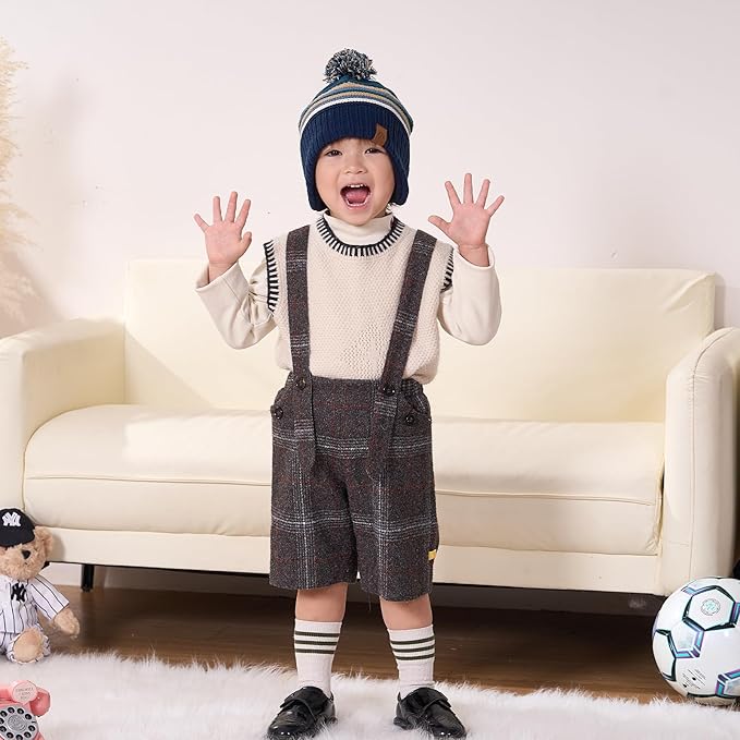 Moon Kitty Baby Boys Hats Toddler Beanies for Boys Winter Fleece Winter Hat Boys