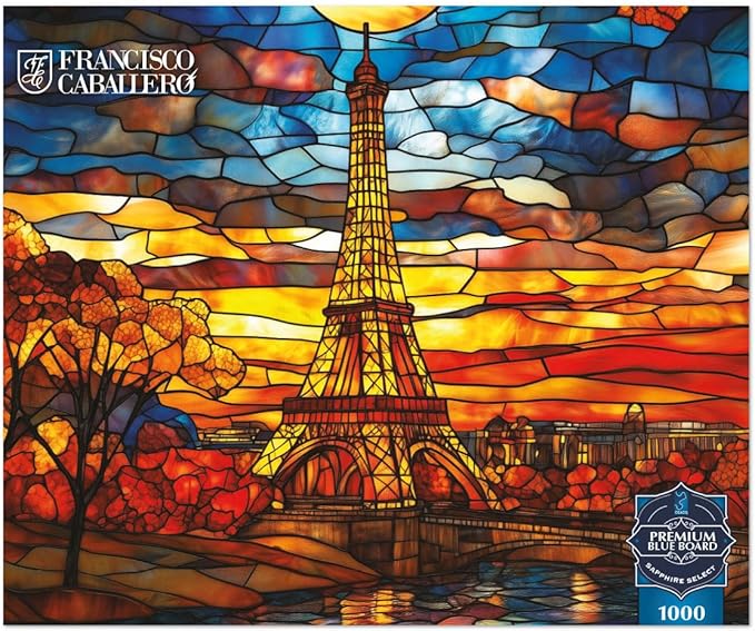 Buffalo Games - Sapphire Select - Parisian Dream - Francisco Caballero -1000 Piece Jigsaw Puzzle – Challenging & Fun – Blue Core Puzzle Board – Giftable Display Box - Full Size Poster Included