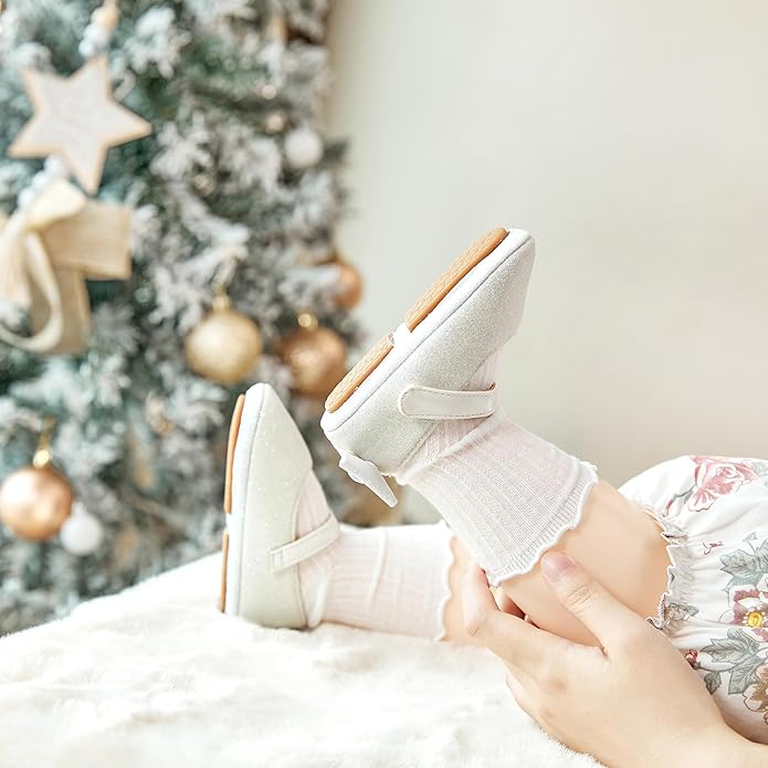 Soft Sole Baby Shoes - Infant Baby Walking Shoes Moccasins Rubber Sole Crib Shoes