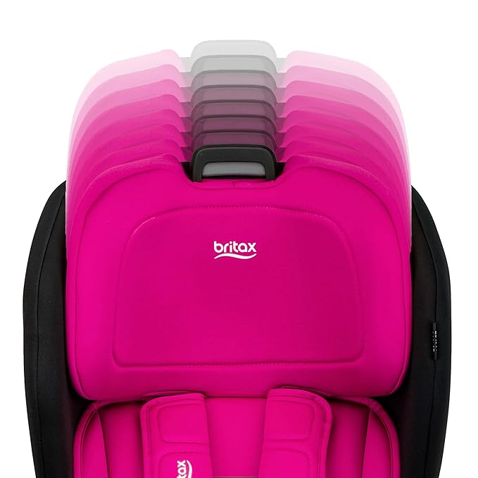 Britax Poplar Convertible Car Seat, 2-in-1 Car Seat with Slim 17-Inch Design, ClickTight Technology, Magenta Onyx