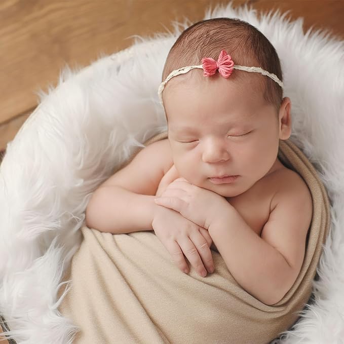 Breling 2 Pcs Cotton Hooded Baby Towels 32 x 32 Inch Newborn Bath Towel for Baby Girl Infant Toddler Soft Absorbent Unisex Registry Gift(Classic Style)