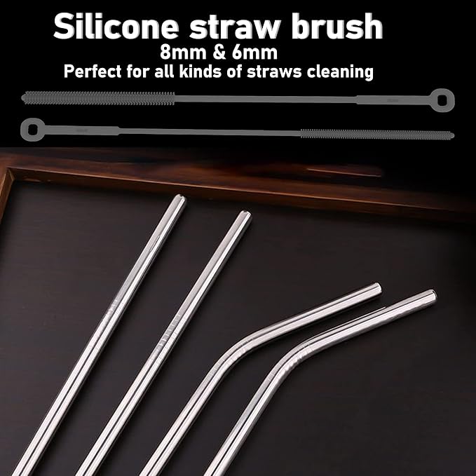 Silicone Baby Bottle and Straw Cleaner Set, Dish Brush, Versatile Deep Cleaning Long Water Bottle Brushes, Heat Resistant Sturdy Kitchen Brush, Hangable Cup Cleaner