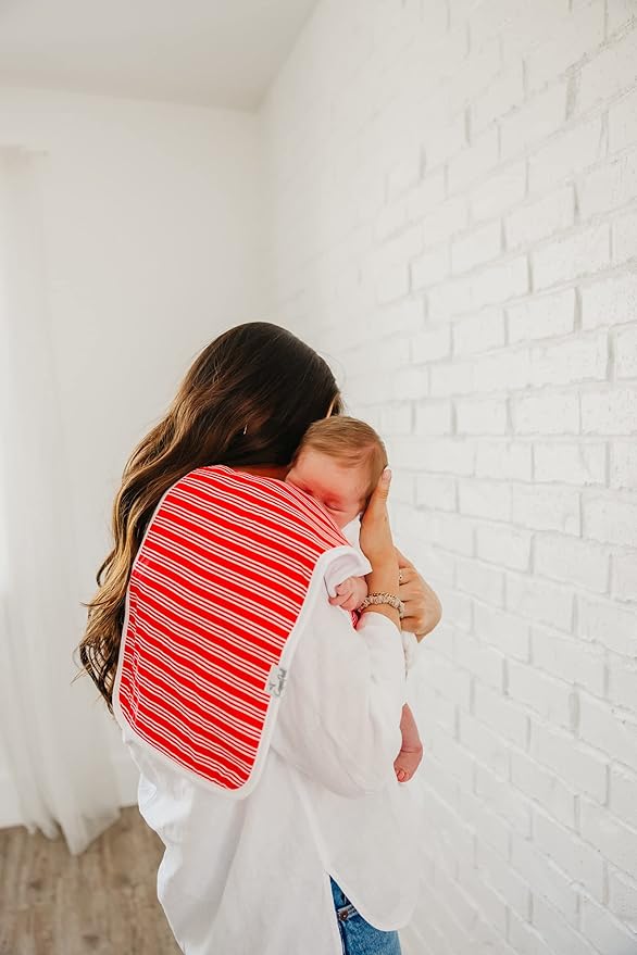 Copper Pearl Premium Baby Burp Cloths - 3-Pack Large Cotton Burp Cloths, Extra Soft Spit Up Rags with 3 Absorbent Layers, Perfect for Baby Boy Gifts (21" x 10" Size, Sluggera Set)