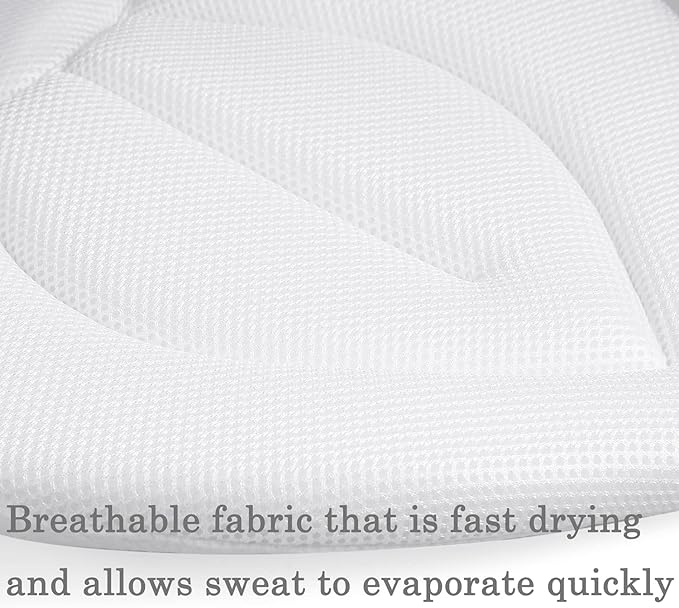 PandaEar Baby Bath Pad for Infant Newborn | Soft Flower Petals for Sink Bathtub Essentials Shower Gift (Grey)