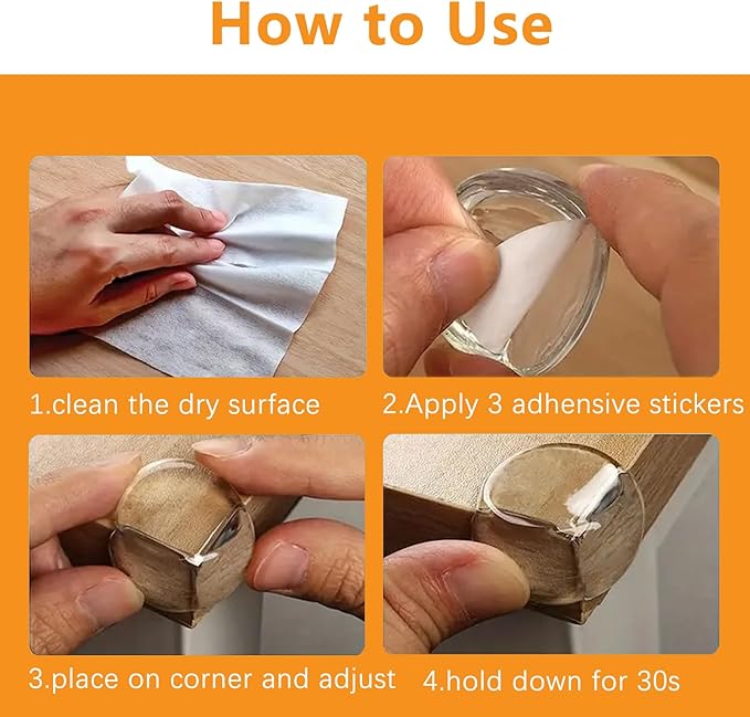 16 PCS Corner Protector Baby T-Shape, Clear Table Corner Protectors Baby Proofing Baby Safety Products Baby Proof Corners and Edges Furniture Corner Protector