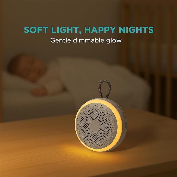 LittleHippo White Noise Machine | Portable Sound Machine for Babies, Kids, Adults | Sleep Soother | 19 Soothing Sounds | Long Battery Life | Travel, Registry, Baby Shower, Gift