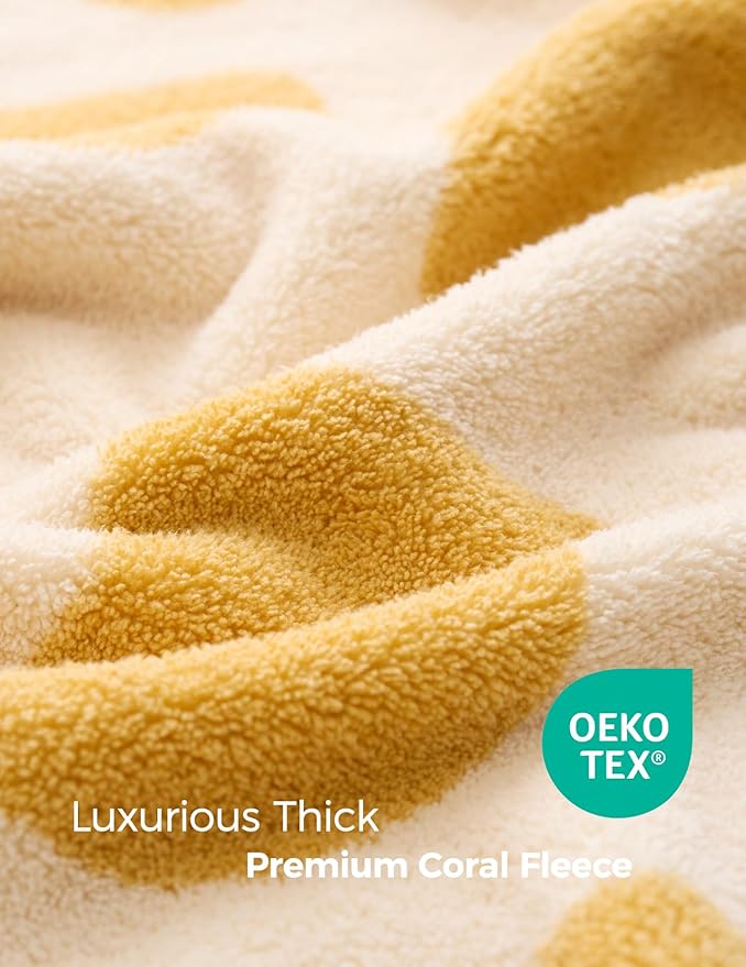 Momcozy Baby Bath Towels with Visualize Health Label - Ultra Soft & Absorbent Coral Fleece Hooded Towels for Newborn, Infant, Toddler (0-36 Months) Bath Essentials (Large Size,2 Pack)