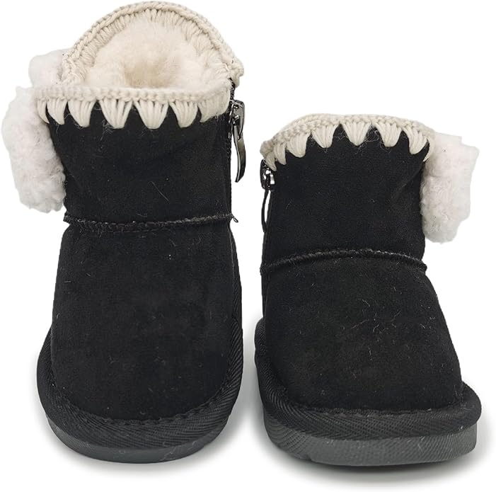 Baby Boots Winter Snow Booties Infant Boys Girls Outdoor Warm Shoes for Cold Weather 6 9 12 15 18 24 Months