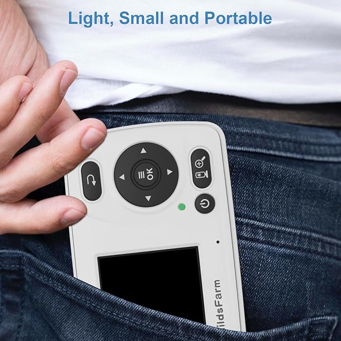 ChildsFarm Baby Monitor with Camera and Audio, Portable Travel Baby Monitor with Screen, Baby Camera Monitor No WiFi, Night Vision, VOX Mode, 1000ft Long Range, Baby Safety Monitor