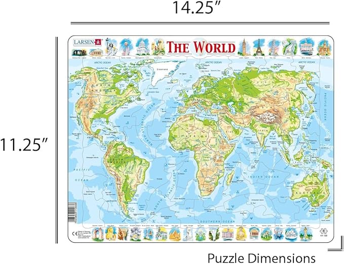 Larsen Puzzles The Physical World 80 Piece Children's Educational Jigsaw Puzzle