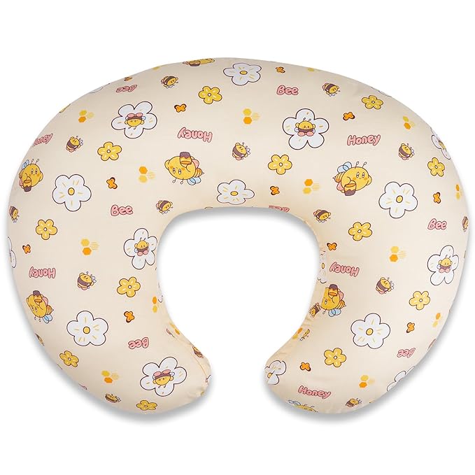 Baby Nursing Pillow for Breastfeeding, Adjustable Breast Feeding Pillow for Bottle Feeding, Breastfeeding Essentials for Mom and Baby Healthier Nursing, Bobby Pillow for Newborn,Removable Cotton Cover