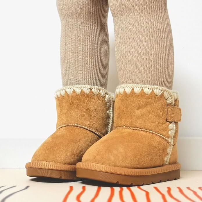 Baby Boots Winter Snow Booties Infant Boys Girls Outdoor Warm Shoes for Cold Weather 6 9 12 15 18 24 Months