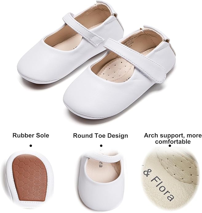 Soft Sole Baby Shoes - Infant Baby Walking Shoes Moccasins Rubber Sole Crib Shoes