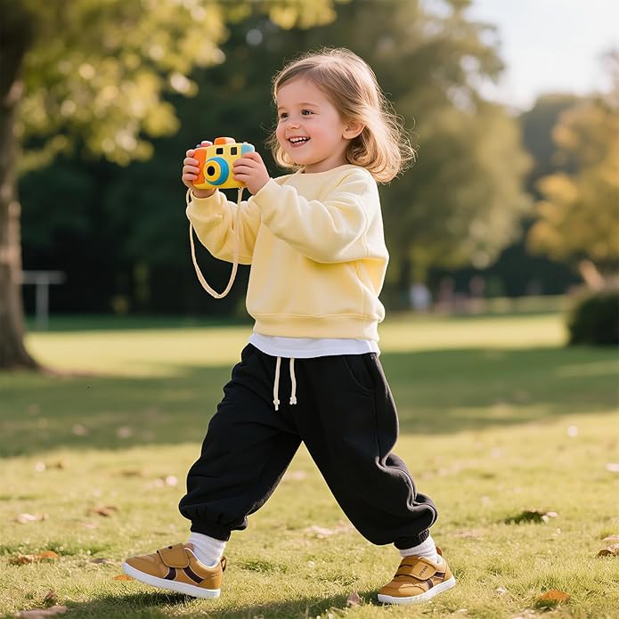 Toddler Wide Toe Box Barefoot Shoes Boys Girls Sneakers Kids Tennis Shoes Preschool Non Slip Lightweight Comfortable First Walking Shoes Running Outdoor Activities