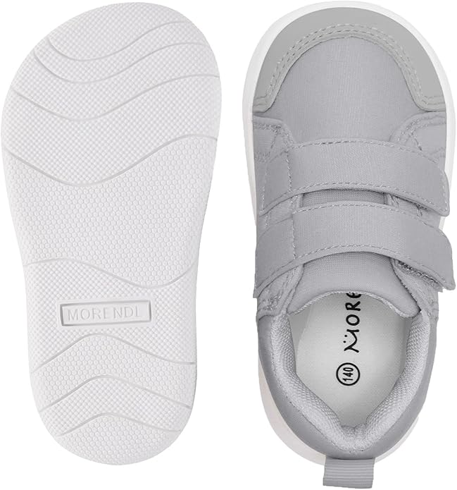 MORENDL Wide Toe Box Shoes Toddler Barefoot Shoes Baby Walking Shoe Boy Girl Non-Slip Zero Drop Minimalist Sneakers Comfort Tennis Outdoor Activities
